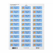 Red Kitten Verzendlabel Etiket (Full Sheet)
