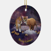 Red Kittens Keramisch Ornament (Rechts)