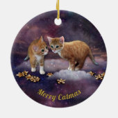 Red Kittens Keramisch Ornament (Achterkant)