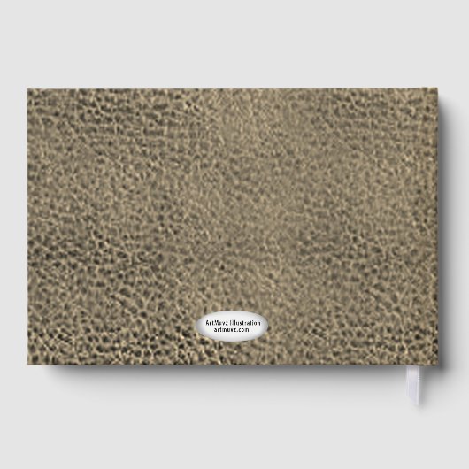 Red Knight Family Crest Achternaam Gastenboek (Achterkant)