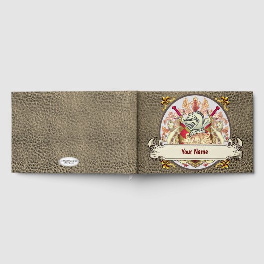 Red Knight Family Crest Achternaam Gastenboek (Volledig)