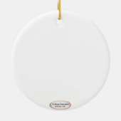 Red Knight Family Crest Achternaam Keramisch Ornament (Achterkant)