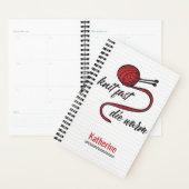Red Knit Fast, Die Warm Planner (Display)