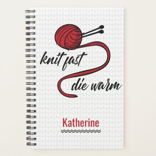 Red Knit Fast, Die Warm Planner (Voorkant)