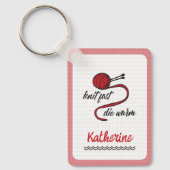 Red Knit Fast, Die Warm Sleutelhanger (Voorkant)