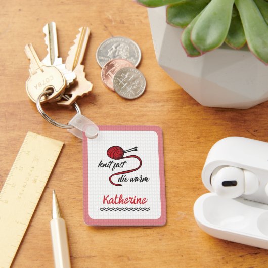 Red Knit Fast, Die Warm Sleutelhanger (Bureau)
