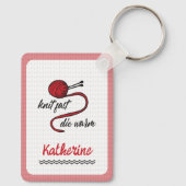 Red Knit Fast, Die Warm Sleutelhanger (Achterkant)