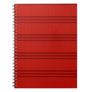Red Knit Notitieboek