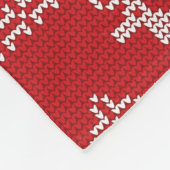 Red Knit Sweater met Deer Fleece Blanket Deken (Hoek)