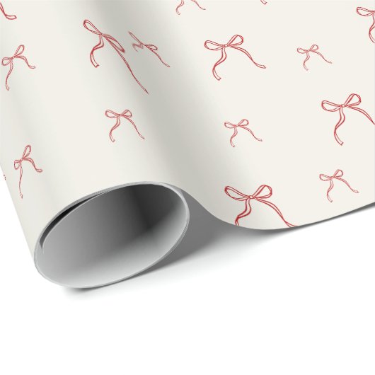 Red Knot Christmas wrapping Cadeaupapier (Rol Hoek)