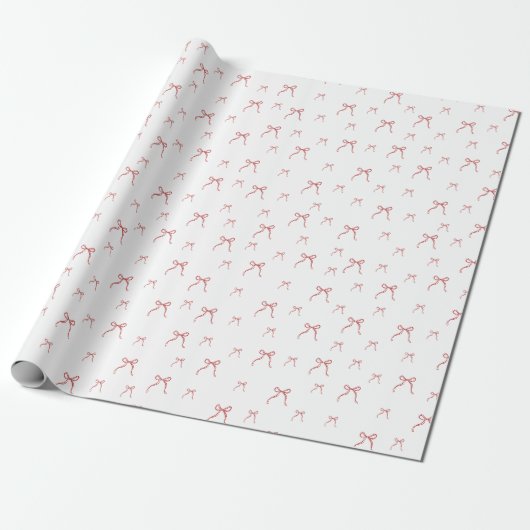 Red Knot Christmas wrapping Cadeaupapier (Uitgerold)