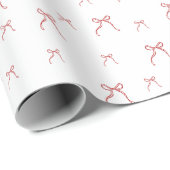 Red Knot Christmas wrapping Cadeaupapier (Rol Hoek)