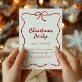 Red Knot Modern Kerstfeest Kaart