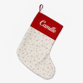 Red Knot Modern Kleine Kerstsok (Voorkant (Hangend))