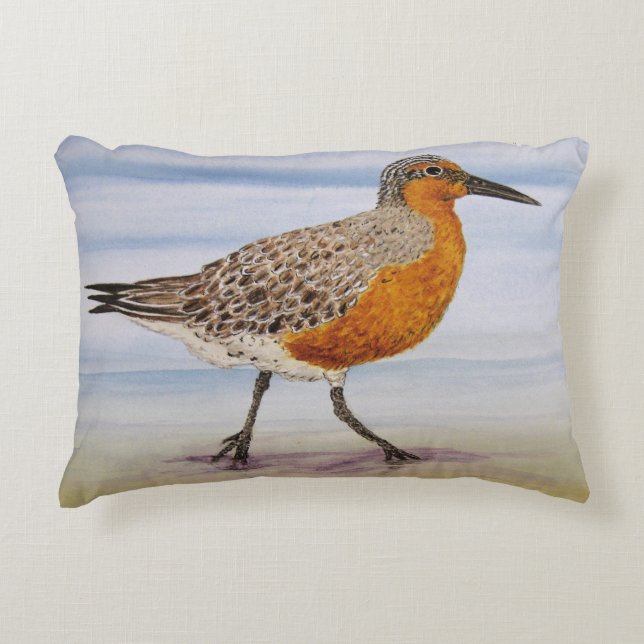 Red Knot Pillow Accent Kussen (Voorkant)
