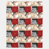 Red Knot Union Double Happiness Chinese Wedding Fleece Deken (Voorkant)