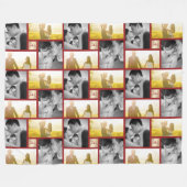 Red Knot Union Double Happiness Chinese Wedding Fleece Deken (Voorkant (Horizontaal))