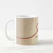 Red Knot Union Double Happiness Chinese Wedding Koffiemok (Links)