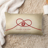 Red Knot Union Double Happiness Chinese Wedding Kussen (Deken)