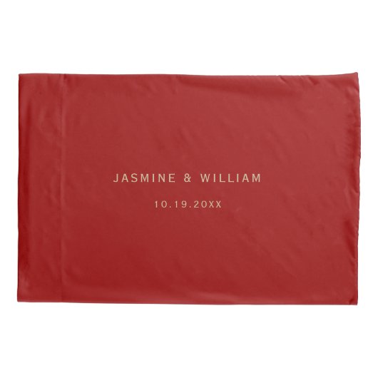 Red Knot Union Double Happiness Chinese Wedding Kussensloop (Achterkant-Links)