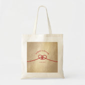 Red Knot Union Double Happiness Chinese Wedding Tote Bag (Voorkant)