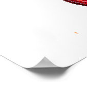 Red Koi Carp Fish Poster (Hoek)