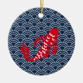 Red Koi Fish Keramisch Ornament (Voorkant)