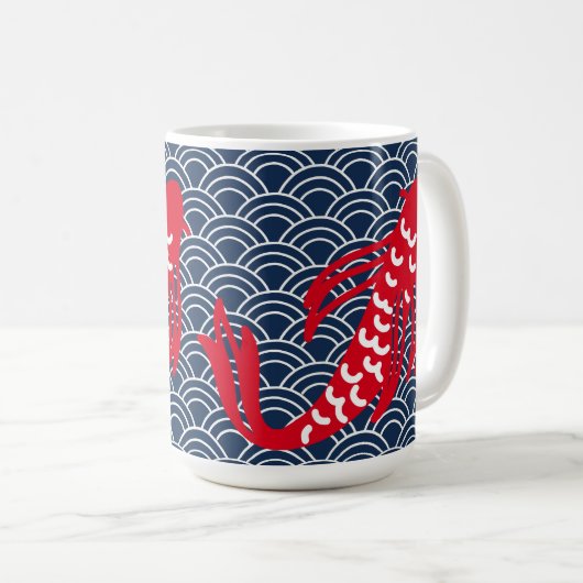 Red Koi Fish Koffiemok (Voorkant rechts)