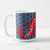 Red Koi Fish Koffiemok (Links)