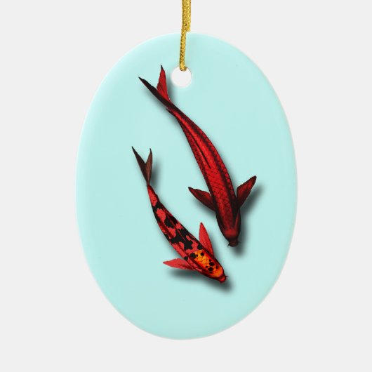Red Koi Fish Ornament (Voorkant)
