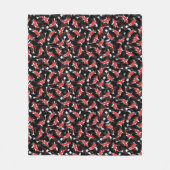 Red Koi Fish Pattern Fleece Deken (Voorkant)