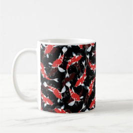 Red Koi Fish Pattern Koffiemok
