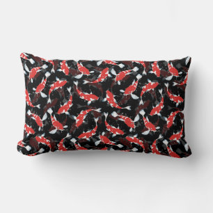 Red Koi Fish Pattern Kussen