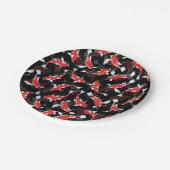 Red Koi Fish Pattern Papieren Bordje (Gekanteld)