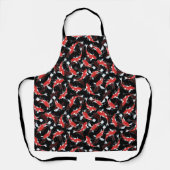 Red Koi Fish Pattern Schort (Voorkant)