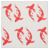 Red Koi Fish Stof (Swatch)