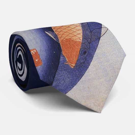 Red Koi Fish Stropdas (Opgerold)