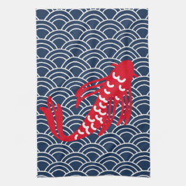 Red Koi Fish Theedoek