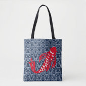 Red Koi Fish Tote Bag (Voorkant)