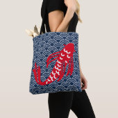 Red Koi Fish Tote Bag (Dichtbij)
