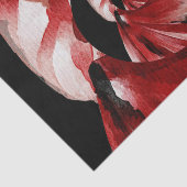 Red Koi Fish Waterverf Japans Tissuepapier (Detail)