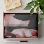 Red Koi Fish Waterverf Japans Tissuepapier (Geschenk)