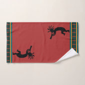 Red Kokopelli Bath Towel Set Bad Handdoek (Handdoek)