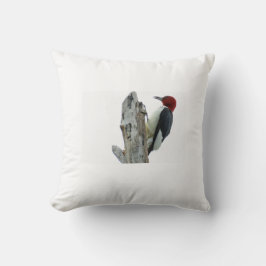 Red kop Woodpecker Kussen