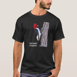 Red kop Woodpecker Woodpecker Bird Ornithology T-shirt