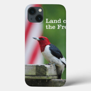 Red-kopige Woodpecker iPhone 13 Hoesje