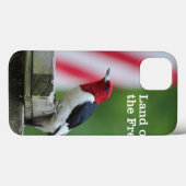 Red-kopige Woodpecker Case-Mate iPhone Case (Achterkant (horizontaal))