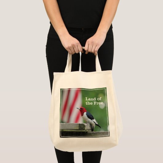 Red-kopige Woodpecker Tote Bag (Voorkant (product))