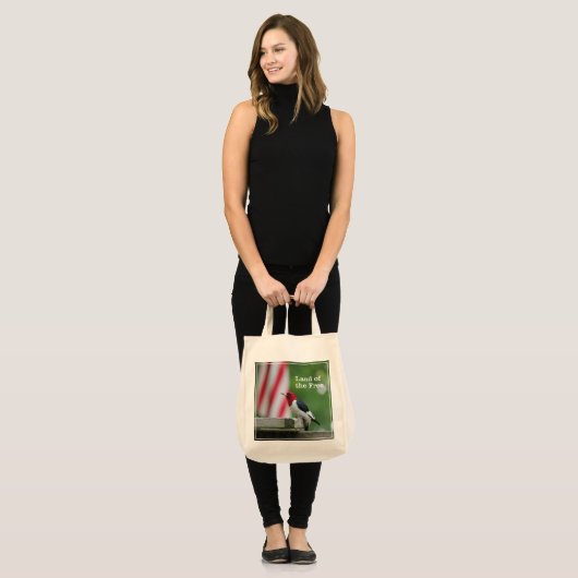Red-kopige Woodpecker Tote Bag (Voorkant (model))