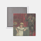 Red Krampus Girl Dining Room Switch Magneet (Voorkant / Achterkant)
